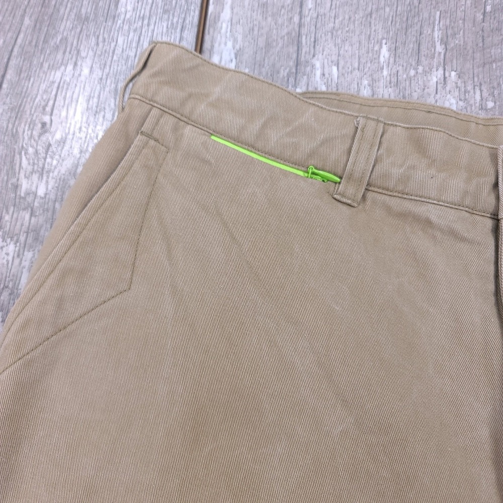 Penfield Shorts Mens Size Small Tan Khaki Cotton Twill Neon Mesh Lining - Picture 3 of 7